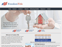 Tablet Screenshot of freedomtitleoftexas.com